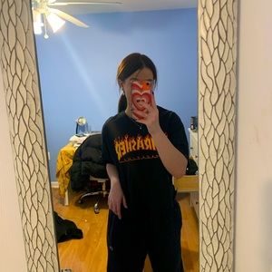 OG CROPPED THRASHER TEE (L)